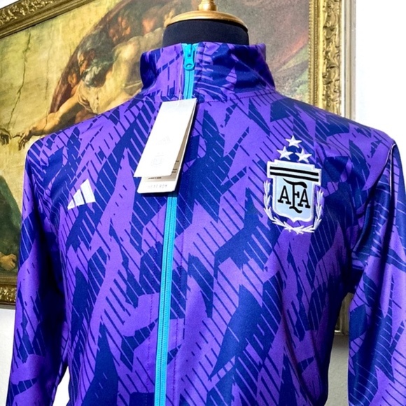 Argentina Adidas Warm Up Suit 2023 Track Suit Jacket and Pants 🇦🇷 ⭐️⭐️⭐️🏆🥇 - Picture 3 of 12